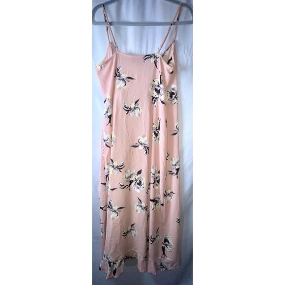 J Lo Button Wrap Dress Pink Floral Women’s Size M - Picture 2 of 6